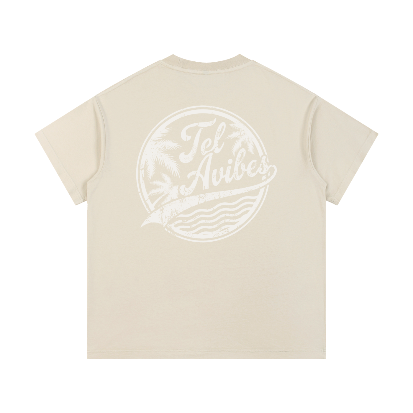 Tel Avibes Distressed Logo Vintage Wash T-Shirt