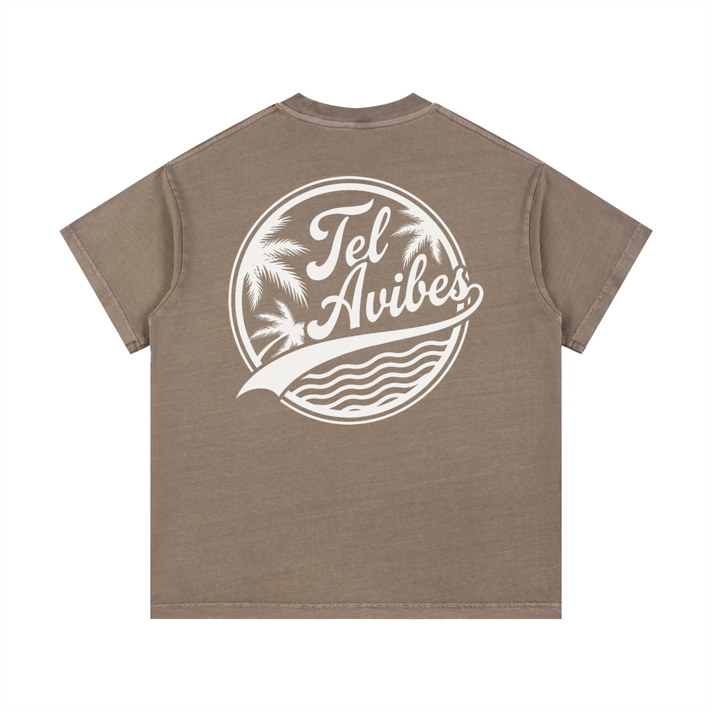 Tel Avibes Logo Vintage Wash T-Shirt