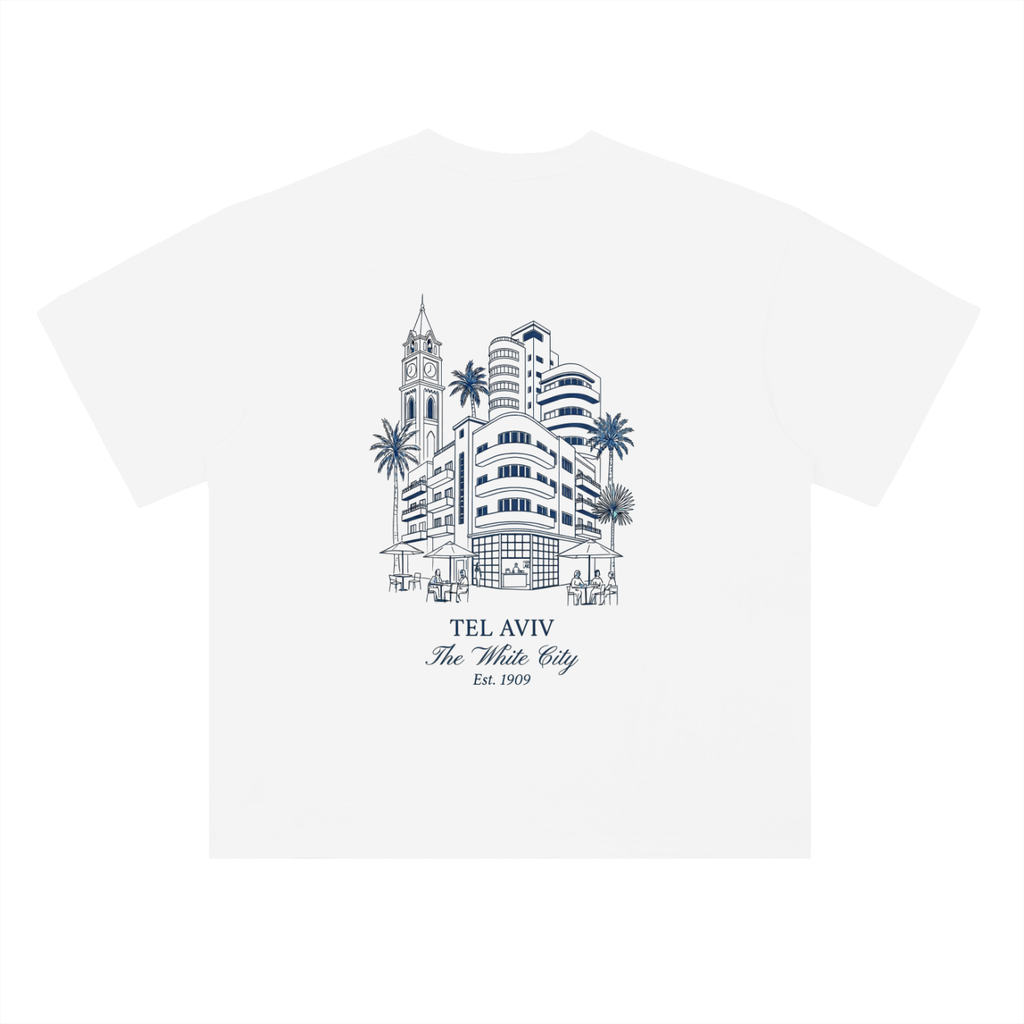 White City Heavyweight Drop Shoulder Cotton T-Shirt