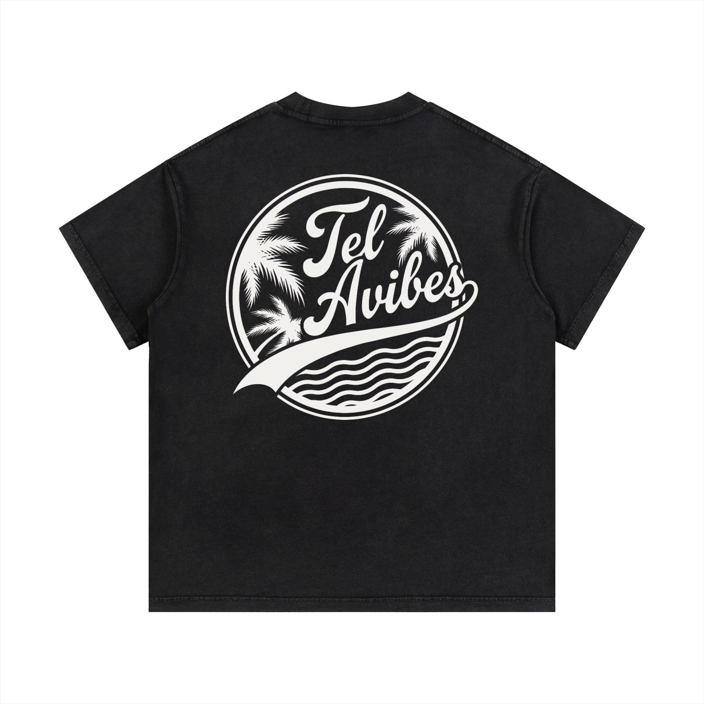 Tel Avibes Logo Vintage Wash T-Shirt