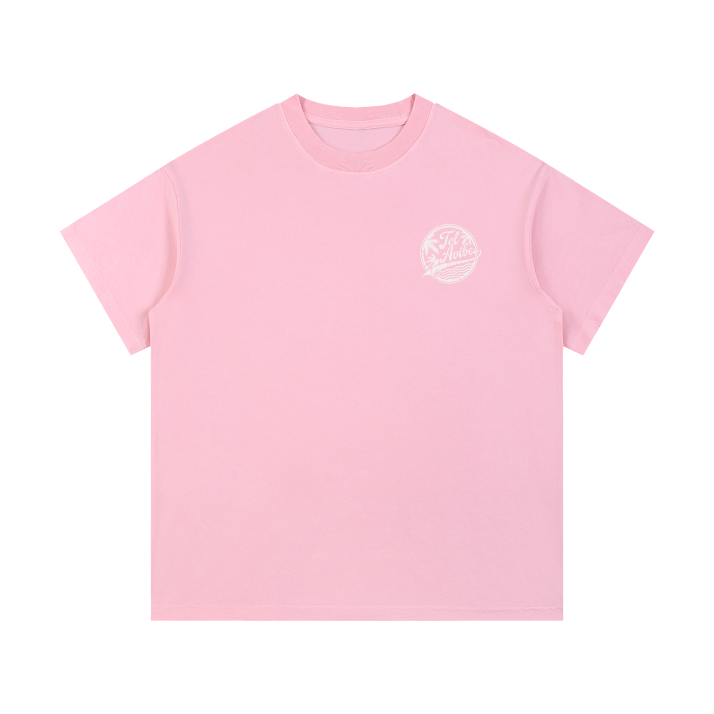 Tel Avibes Distressed Logo Vintage Wash T-Shirt