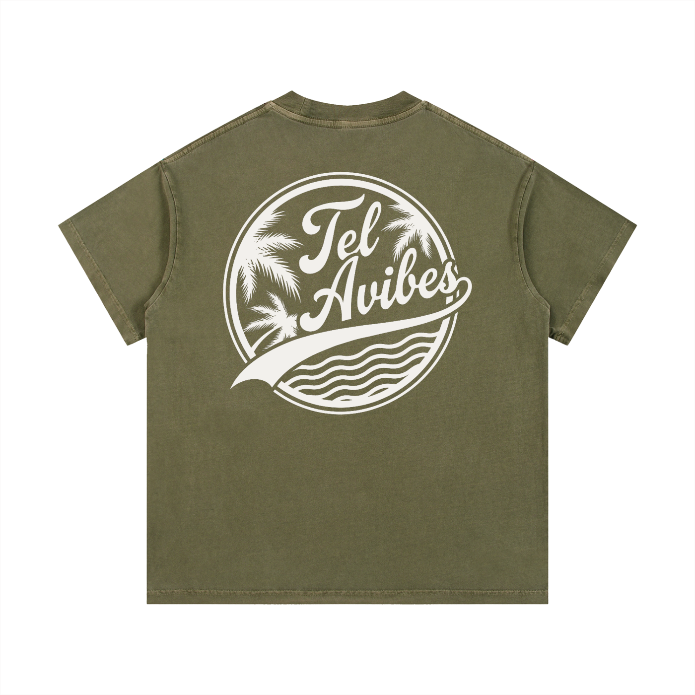 Tel Avibes Logo Vintage Wash T-Shirt