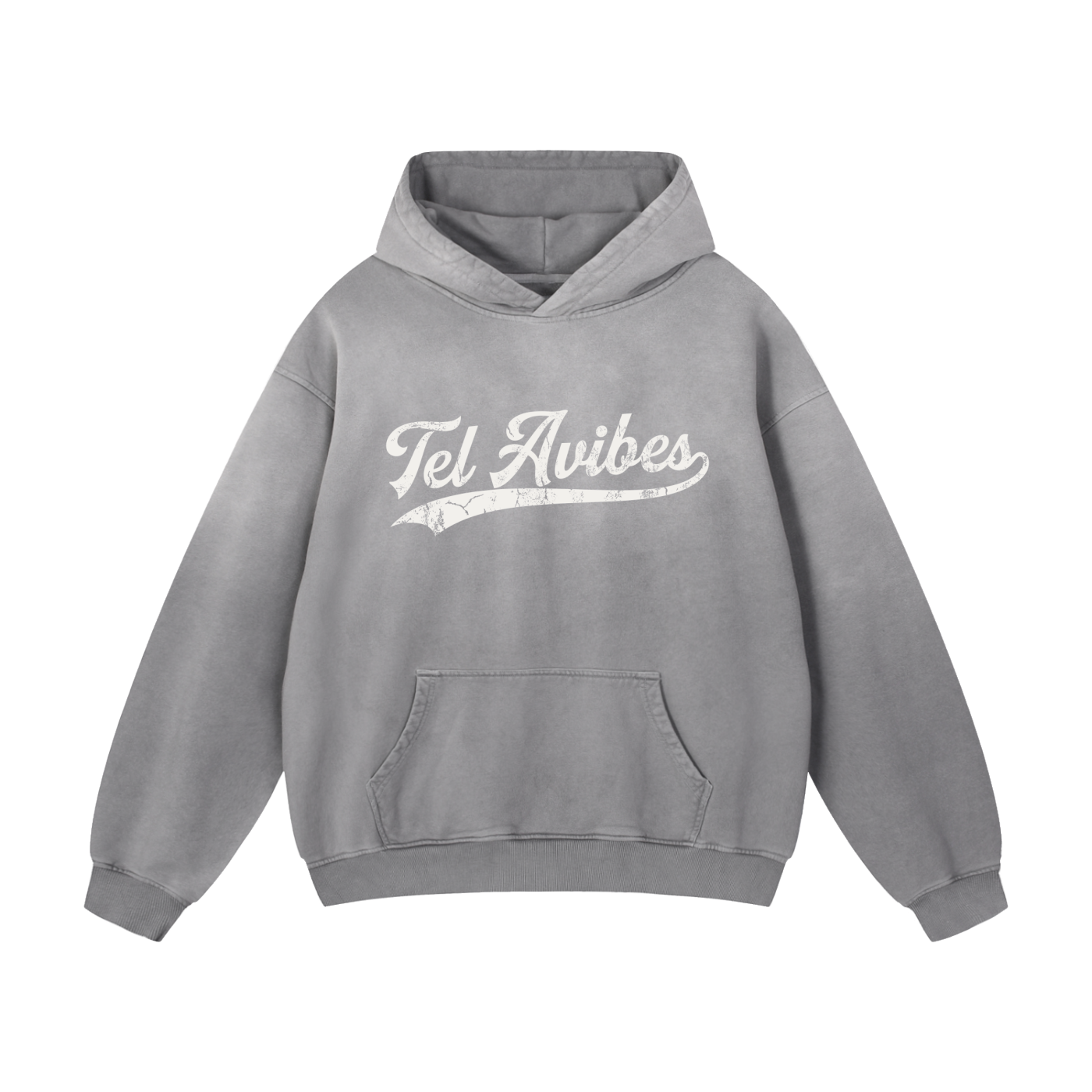 Tel Avibes Athletic Heavyweight Sunfade Oversized Hoodie