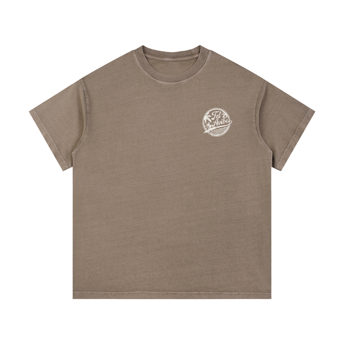 Tel Avibes Distressed Logo Vintage Wash T-Shirt