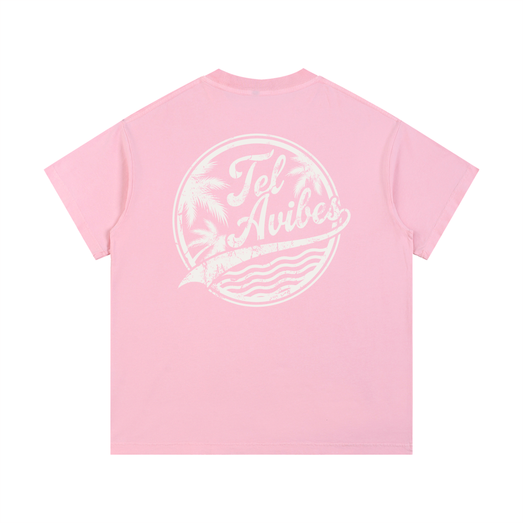 Tel Avibes Distressed Logo Vintage Wash T-Shirt