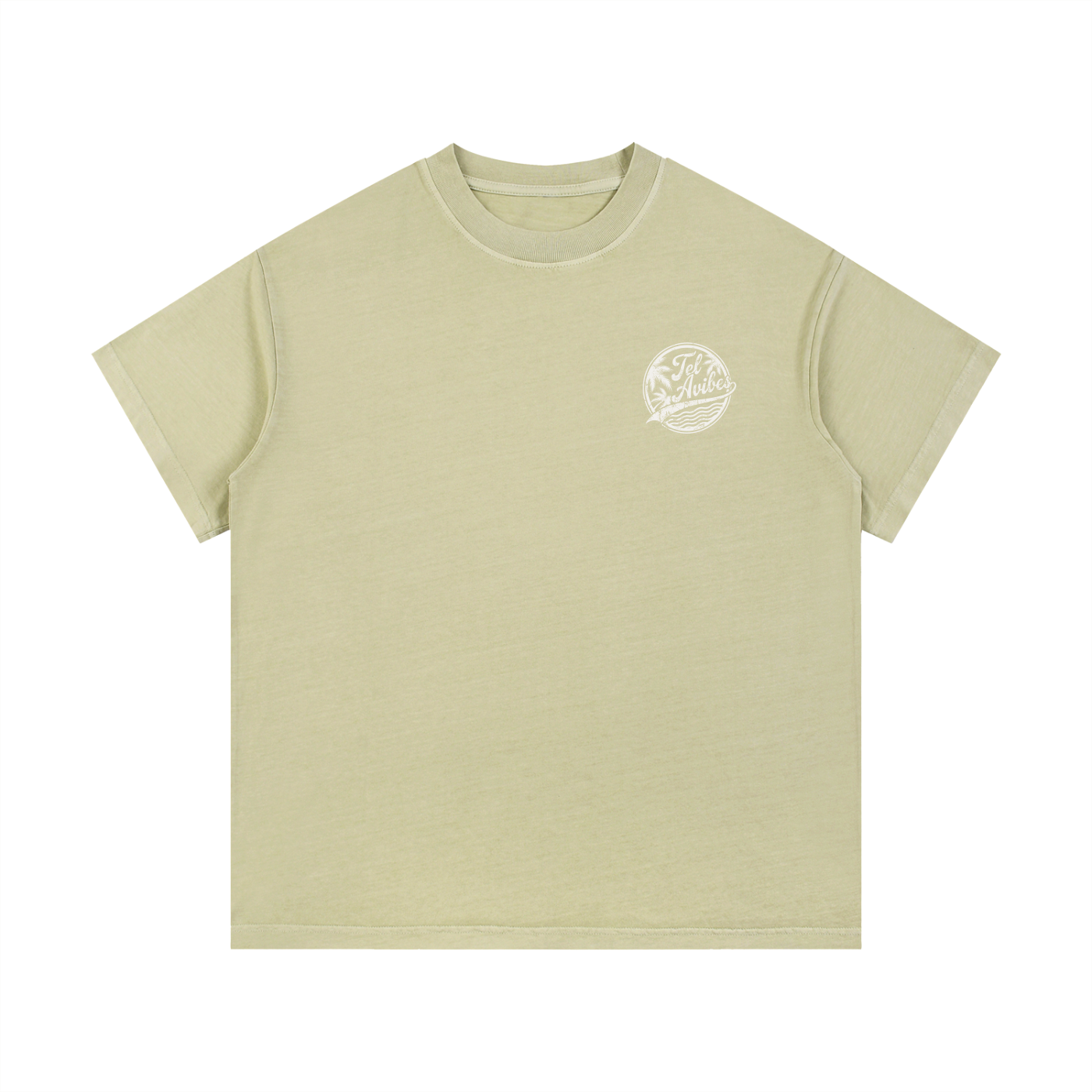 Tel Avibes Distressed Logo Vintage Wash T-Shirt