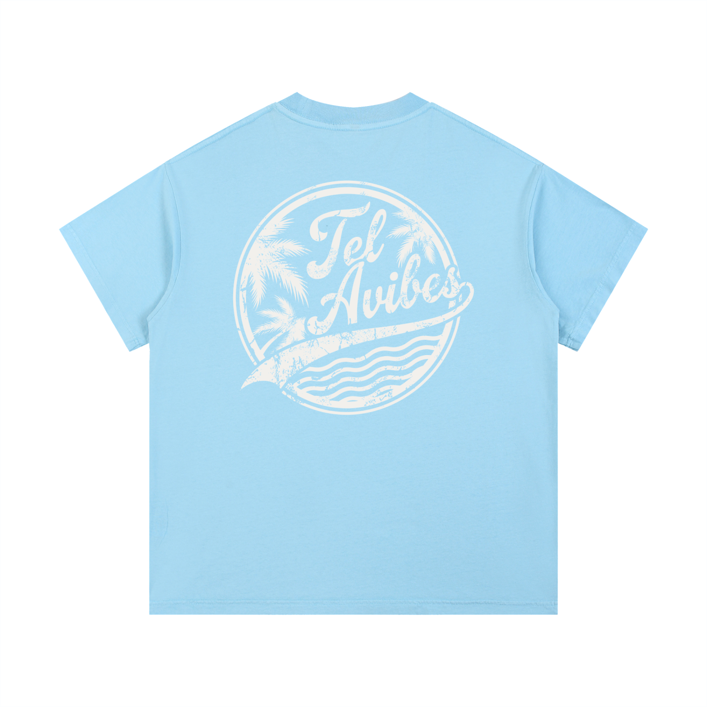 Tel Avibes Distressed Logo Vintage Wash T-Shirt