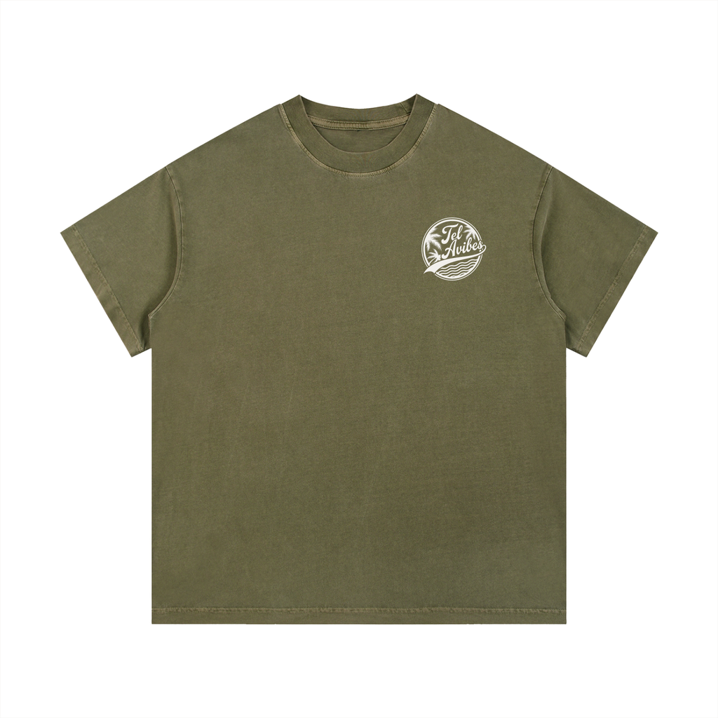 Tel Avibes Logo Vintage Wash T-Shirt