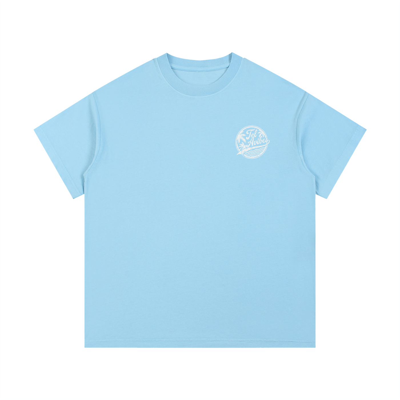 Tel Avibes Distressed Logo Vintage Wash T-Shirt