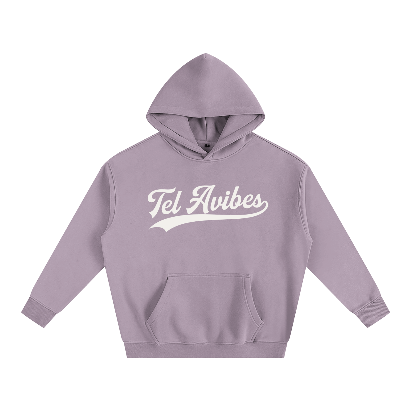 Tel Avibes Athletic Script Oversize Fleeced Hoodie